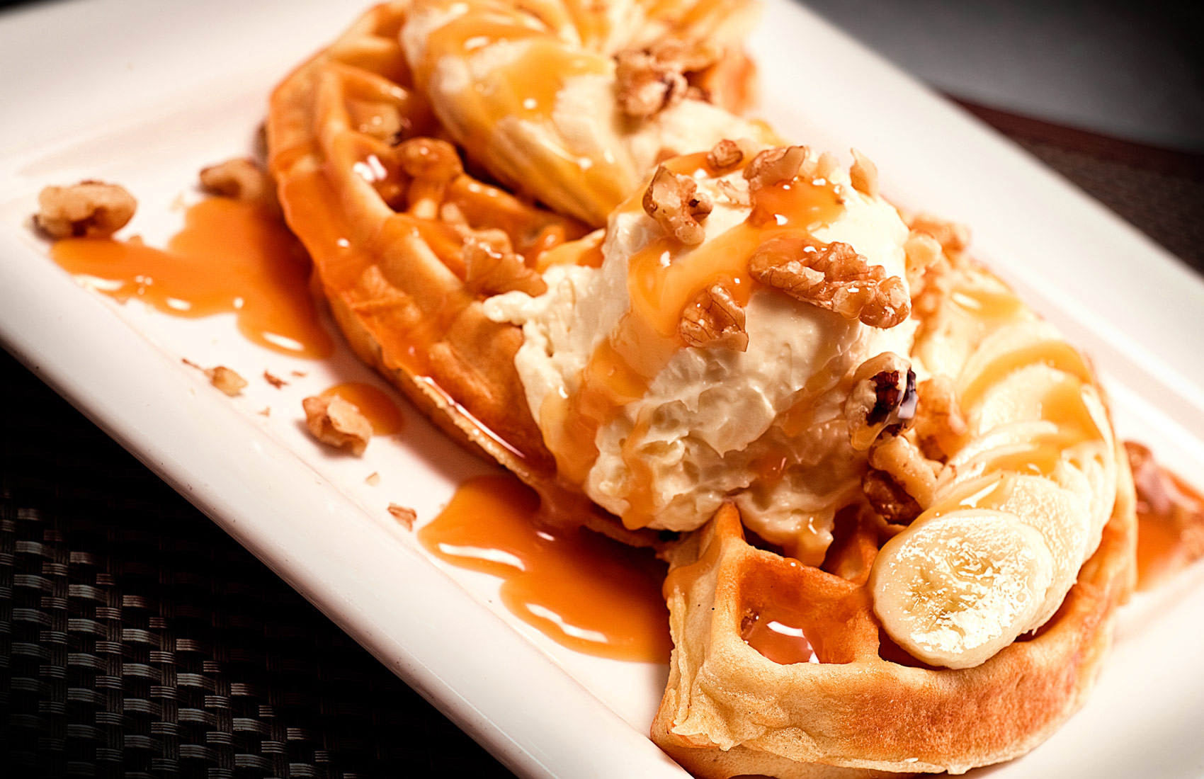 Bananas Foster Waffle